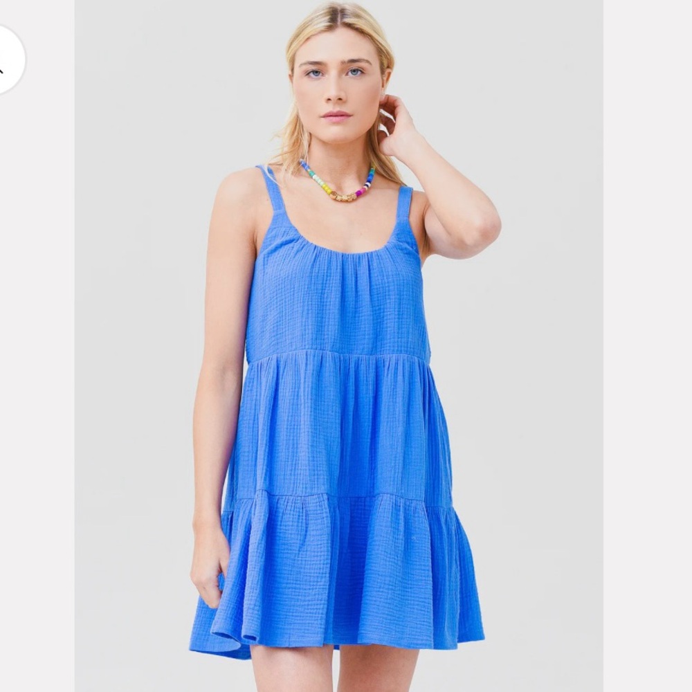 Z Supply Gauze Babydoll Tank Mini Dress size small